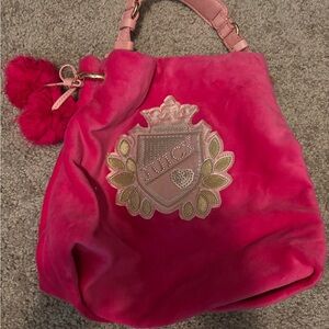 Y2K Early 2000’s Juicy Couture Pink Small Velvet Bag